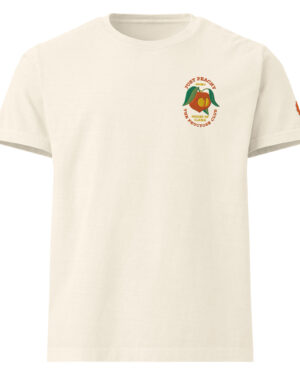 Embroidered Peach Oversized Tshirt