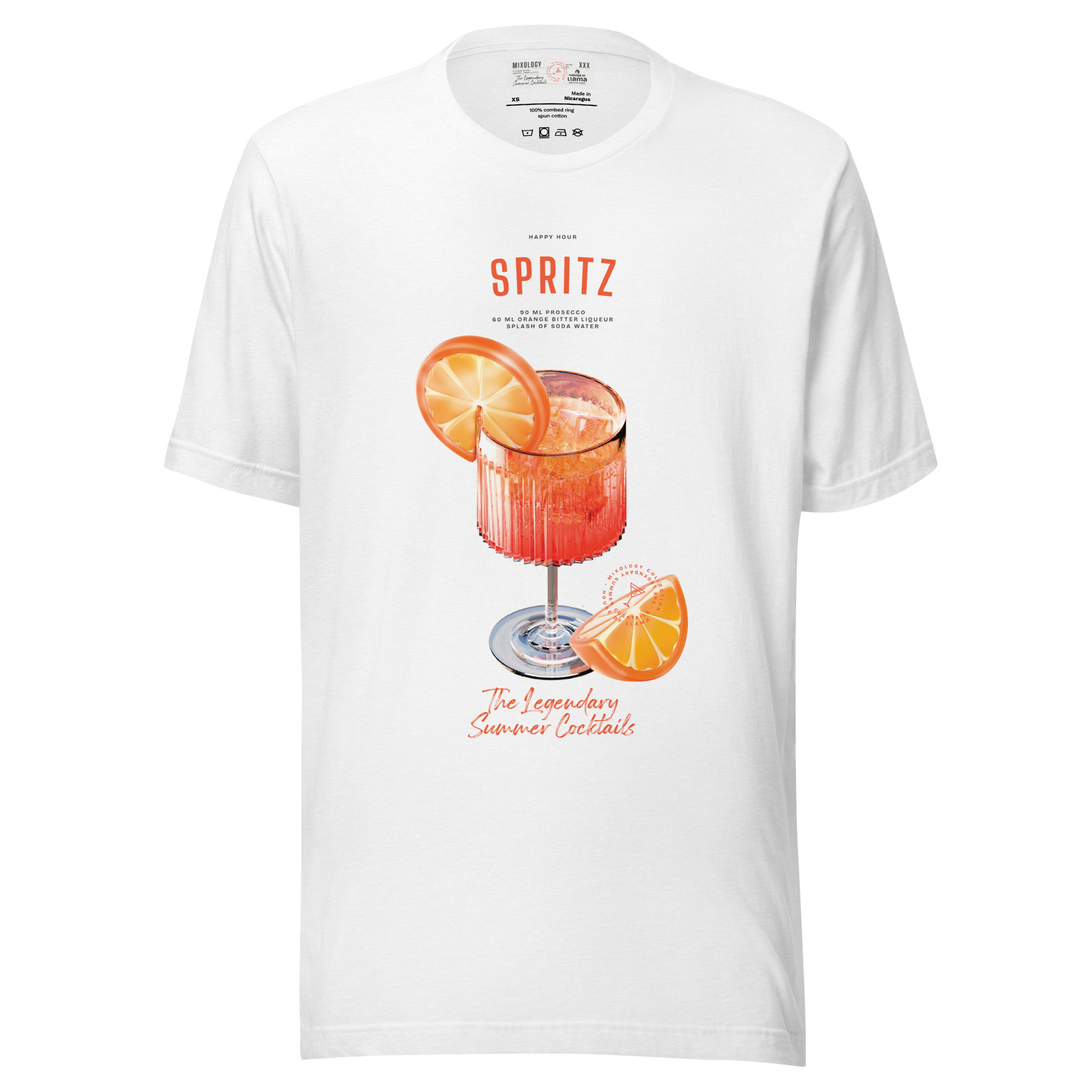 unisex-staple-t-shirt-solid-white-blend-front-69d2101095af5.jpg Spritz Cocktail Tshirt